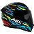 CAPACETE ASX CITY ARROW BRILHO PRETO/AZUL/AMARELO - Imagem 2