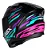 CAPACETE ASX CITY ARROW BRILHO PRETO/TIFFANY/ROXO - Imagem 3