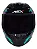 CAPACETE ASX CITY ARROW BRILHO PRETO/TIFFANY/ROXO - Imagem 4