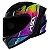 CAPACETE ASX CITY STORM BRILHO PRETO/ COLORS - Imagem 1