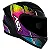 CAPACETE ASX CITY STORM BRILHO PRETO/ COLORS - Imagem 2