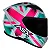 CAPACETE ASX CITY KINGDOM BRILHO BRANCO/ROSA/TIFFANY - Imagem 2