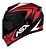CAPACETE ASX EAGLE STREET BRILHO PRETO/VERMELHO/BRANCO - Imagem 1