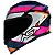 CAPACETE ASX EAGLE FAST BRILHO PRETO/ROSA/BRANCO - Imagem 1