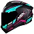 CAPACETE ASX DRAKEN WIND FOSCO PRETO/TIFFANY/PINK - Imagem 1
