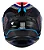 CAPACETE ASX DRAKEN COUGAR BRILHO PRETO/AZUL/VERMELHO - Imagem 2
