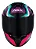 CAPACETE ASX DRAKEN COUGAR BRILHO PRETO/PINK/TIFFANY - Imagem 2