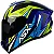 CAPACETE ASX DRAKEN VECTOR BRILHO AZUL/AMARELO - Imagem 1