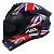 CAPACETE ASX DRAKEN UK BRILHO PRETO/VERMELHO/AZUL - Imagem 1