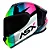 CAPACETE ASX DRAKEN STRIKER BRILHO PRETO/AMARELO ROSA - Imagem 1