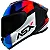 CAPACETE ASX DRAKEN STRIKER BRILHO PRETO/AZUL/VERMELHO - Imagem 1