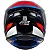 CAPACETE ASX DRAKEN STRIKER BRILHO PRETO/AZUL/VERMELHO - Imagem 3