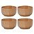 Kit 4 Bowl Ecokitchen Bambu 10cm Leve E Resistente Mimo Style - Imagem 1