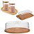 Kit Porta Manteiga + Porta Bolo + 2 Porta Condimento E Bandeja - Imagem 1
