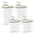 Conjunto 4 Dispenser 2,3l 1,5lorganizador Lavanderia Para Sabão Amaciante - Imagem 1