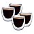 Jogo 4 Copos Café Expresso Parede Dupla 80ml Mimo Style - Imagem 1
