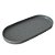 Kit 2 Bandeja Prato Oval 24 X 12cm Melamina Multiuso Cinza - Imagem 3