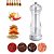 Conjunto 2 Moedor De Pimenta E Sal Acrilico Lamina Inox 17cm - Imagem 6