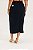 Saia Jeans Midi Plus Size Preta - Imagem 14