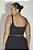 Top Fitness Plus Size Canelado Preto - Imagem 3