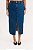 Saia Jeans Midi Plus Size Azul Escura - Imagem 16