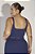 Top Fitness Plus Size Canelado Marinho - Imagem 2