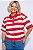 Blusa Pólo Giulie Listrada Vermelha - Imagem 2
