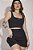 Shorts Saia Fitness Plus Size com Bolso Preto - Imagem 9