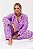 Pijama Longo em Viscose Floral - Imagem 1