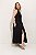 Vestido Princesa Com Racha Midi Preto - Imagem 3