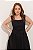 Vestido Princesa Com Racha Midi Preto - Imagem 4