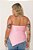 Blusa Yasmin Rosa Metalizado - Imagem 5