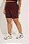 Bermuda Fitness Plus Size com Bolso Mocha - Imagem 1