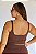 Top Fitness Plus Size Canelado Cacau - Imagem 2