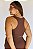 Top Fitness Plus Size Serena Canelado Cacau - Imagem 1