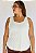 Regata Fitness Plus Size Tech Off White - Imagem 1
