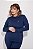 Blusa Manga Longa Fitness Plus Size Tech Marinho - Imagem 5