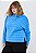 Blusa Polo Manga Longa Listrada Azul - Imagem 3