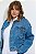 Jaqueta Jeans Plus Size Carolina Com Gola De Veludo - Imagem 4