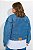 Jaqueta Jeans Plus Size Carolina Com Gola De Veludo - Imagem 5