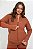 Jaqueta Raglan Alta Performance Marrom - Imagem 1