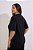Blusa Polo Manga Curta Fashion Tricot Preta - Imagem 3