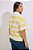 Blusa Polo Manga Curta Listrada Maxi Amarela - Imagem 6
