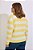 Blusa Polo Manga Longa Listrada Maxi Amarela - Imagem 4