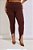 Legging Pezinho Plus Size Canelada Cacau - Imagem 1