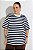 Camiseta Basic Listrada Marinho - Imagem 1