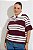 Blusa Polo Manga Curta Listrada Vinho - Imagem 1