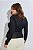 Blusa Manoela Manga Longa Poá Preto e Off - Imagem 6