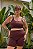 Bermuda Ftiness Plus Size Duo Marrom e Amarelo - Imagem 6