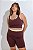 Bermuda Ftiness Plus Size Duo Marrom e Amarelo - Imagem 2